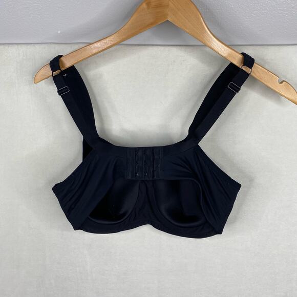 Panache Sport Black High Impact Sports Bra Adjustable Padded Size 34D - Picture 3 of 5